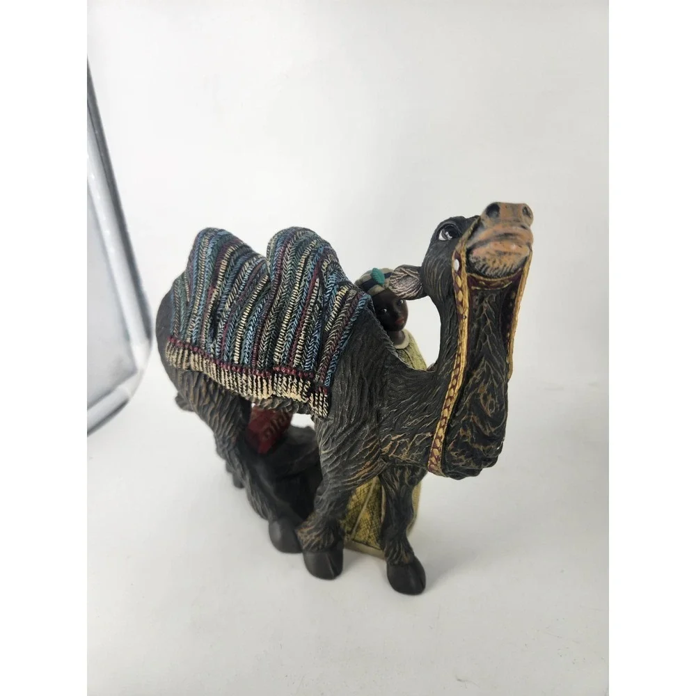 1997 Enesco Mahogany Miracle Camel Driver‎ with Camel Nativity Parastone 302414